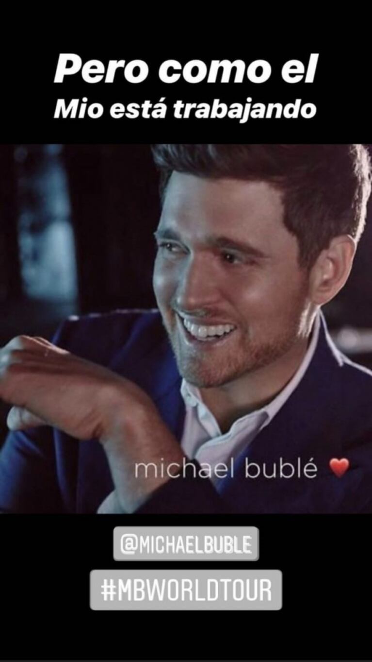 Luisana Lopilato y un San Valentín lejos de Michael Bublé: "Como mi enamorado está trabajando, lo celebré así"