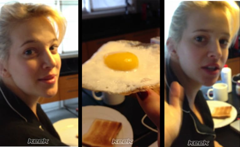 Luisana Lopilato y un súper comienzo de cumpleaños: ¡desayunando una tostada con huevo frito!