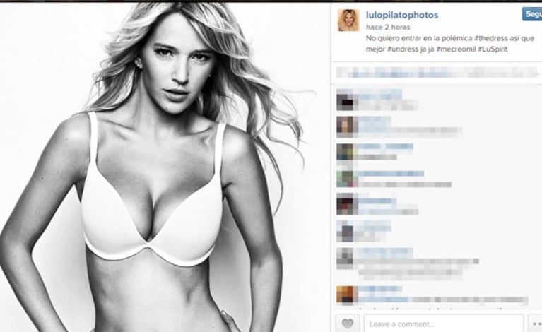 Luisana Lopilato y una propuesta hot a raíz del debate por #ElVestido (Fotos: Web e Instagram). 