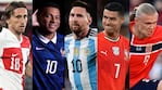 Luka Modrić, Kylian Mbappé, Leo Messi, Cristiano Ronaldo y Erling Haaland (Fotos: Instgram de los jugadores)