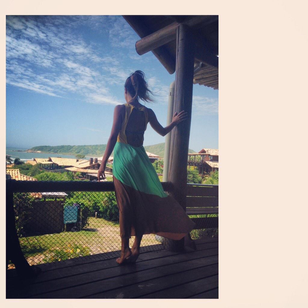 Luli Fernández, de vacaciones con su marido en un paraíso brasileño sustentable. (Foto: Twitter)