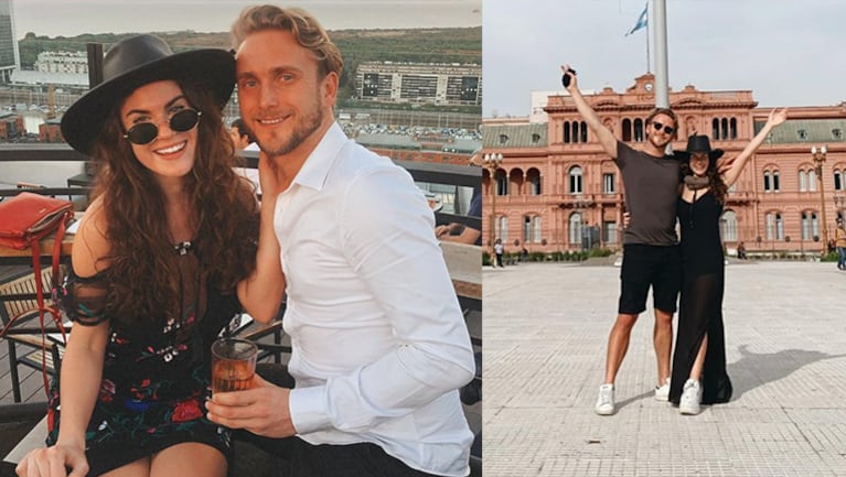 Luli festejó en la Argentina su primer año en pareja.