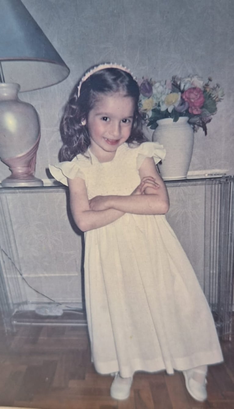 Luli Ofman cuando era chiquita en su casa.