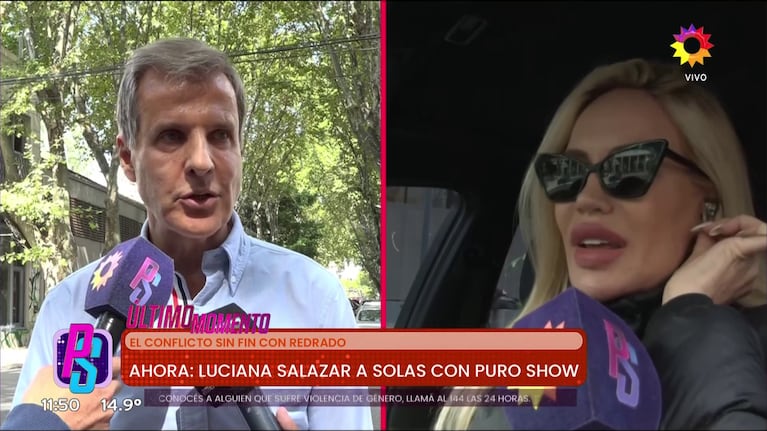 Luli Salazar apuntó contra Martín Redrado en Puro Show (Foto: captura de eltrece).