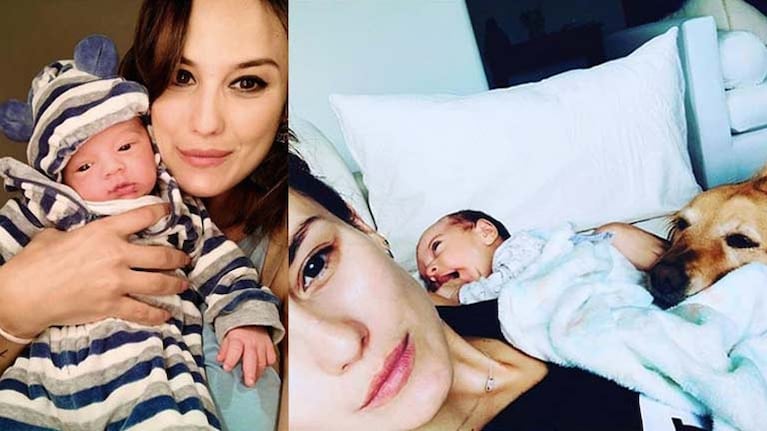 Luli se convirtió en mamá de Indalecio hace menos de dos meses.