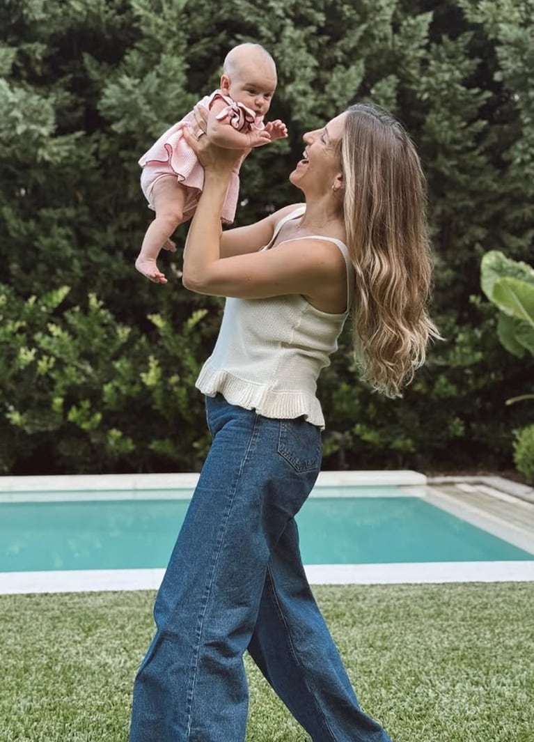 Macarena Rinaldi saludó a Amanda Hoppe por su cumplemés. Foto: IG |  Foto del perfil de macarinaldiok macarinaldiok
