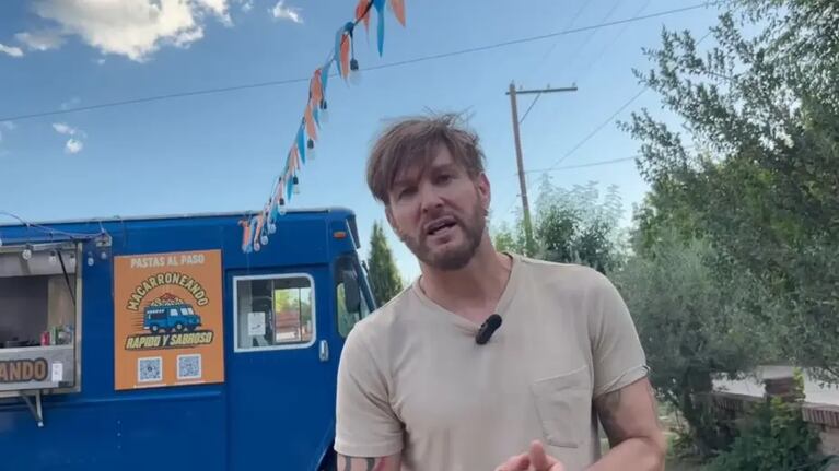 Macarroneando, el food truck de Axel, combina el gusto de sus hijas por el mac and cheese con una propuesta gastronómica pensada para franquiciar.
