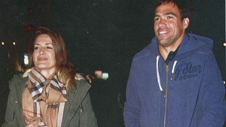 Macedo e Insúa: amor botinero. (Foto: Caras)