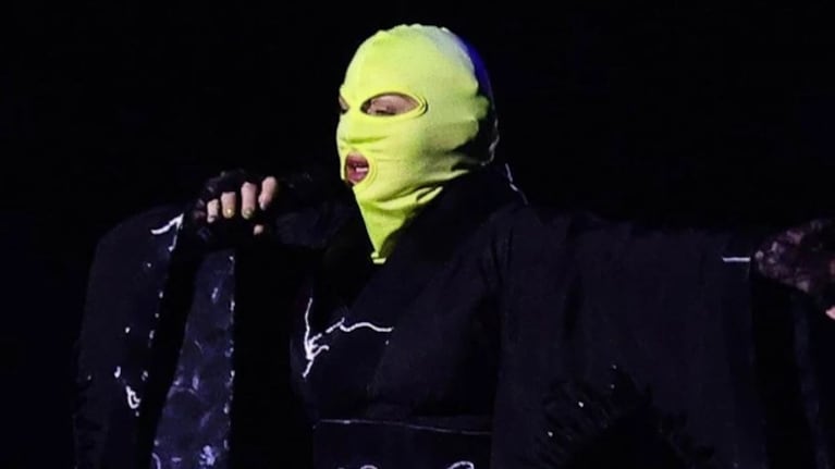 Madonna, enmascarada, realizó la prueba de sonido en Copacabana