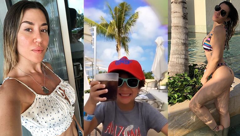 Madre e hijo la están pasando súper en México.
