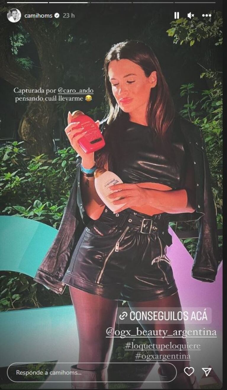 Madre fuerte y poderosa: Cami Homs estrenó un audaz look motomami