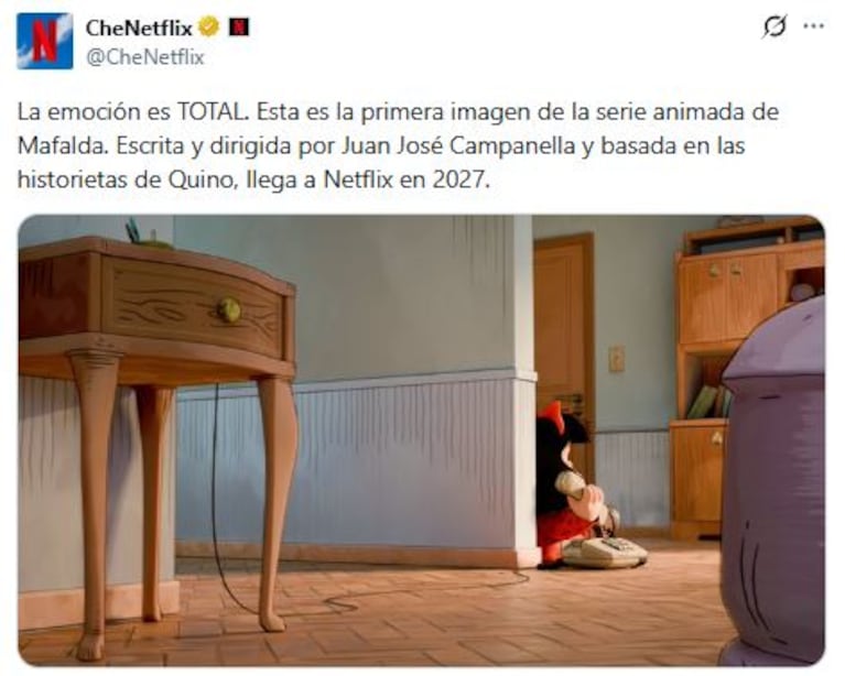 Mafalda (Foto: X/ @chenetflix)