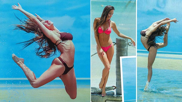 Magui Bravi conquistó Brasil con sus curvas de sirenita. Foto: revista Gente.