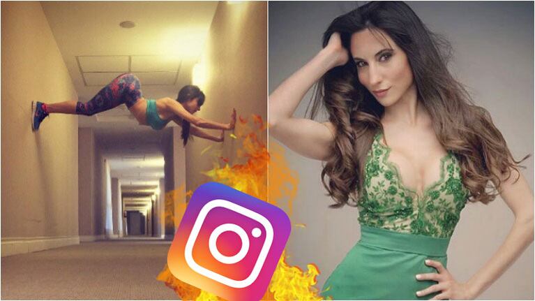 Magui Bravi, súper sexy en calzas y haciendo acrobacias. Foto: Instagram