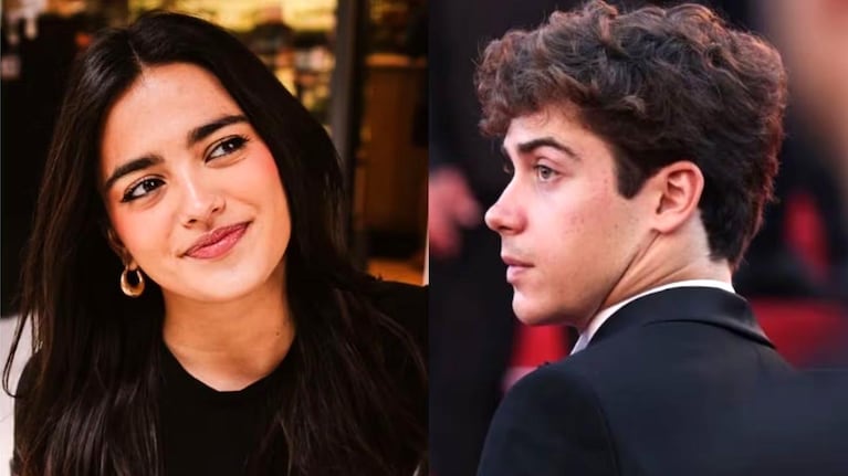 Maia Reficco y Franco Colapinto durante uno de los Grandes Premios de Fórmula 1 que compartieron juntos.