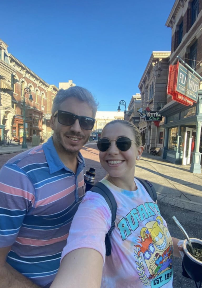 Maite Peñoñori compartió divertidas fotos de sus vacaciones en Orlando con su marido: "Un poquito manija"