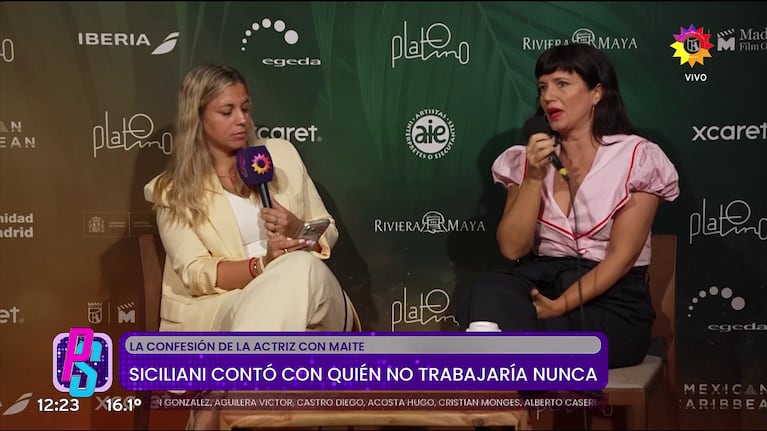 Maite Peñoñori y Griselda Siciliani.