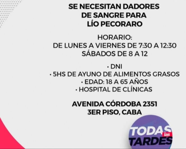 Maju Lozano, preocupada por la salud de su amigo Lío Pecoraro: "Estamos todos haciendo fuerza por él"