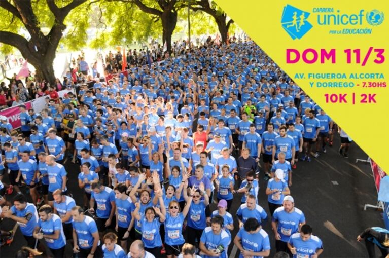 Maju Lozano y Julián Weich, juntos en la Carrera de Unicef por la Educación