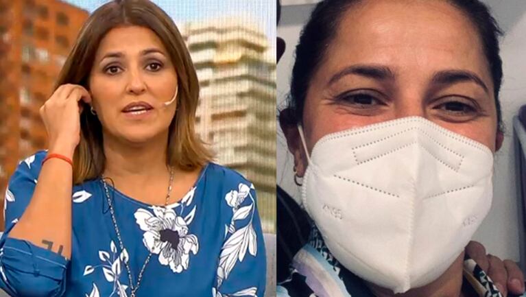 Maju remarcó la importancia del uso del barbijo en TV.