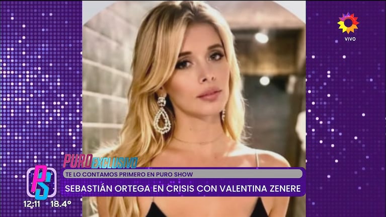 Malena, la mujer con la que Sebastián Ortega tendría un affaire y por lo que estaría en crisis con Valentina Zenere (Foto: captura de eltrece).