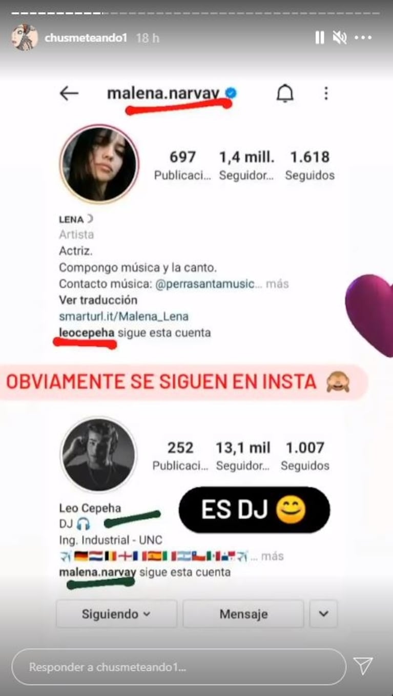 Malena Narvay, de novia y enamorada tras su separación de Julián Serrano: sus fotos a los besos con un DJ