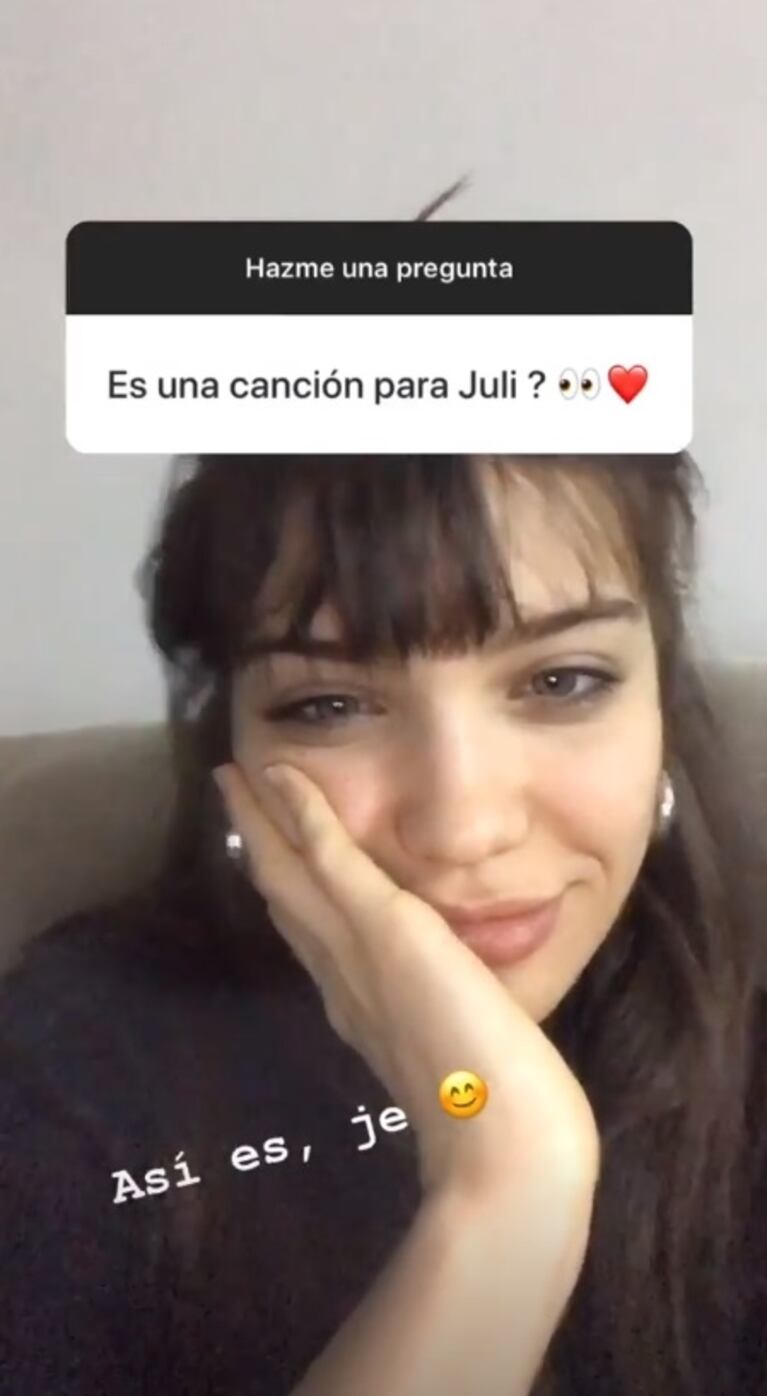 Malena Narvay habló de Esta historia, la canción que le dedicó a Julián Serrano: "Fue en un momento un poco triste del principio de esta relación"