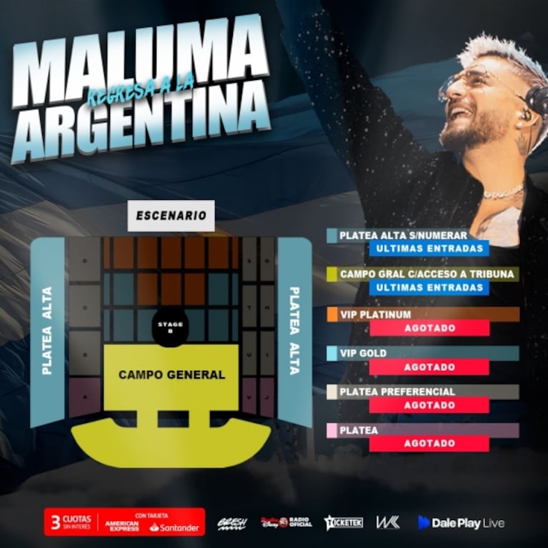 Maluma en Vélez: últimas localidades disponibles y todo lo que hay que saber antes de ir al show
