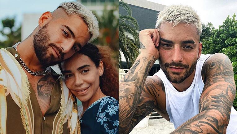 Maluma se tatuó a sí mismo y a su tía Yudy.
