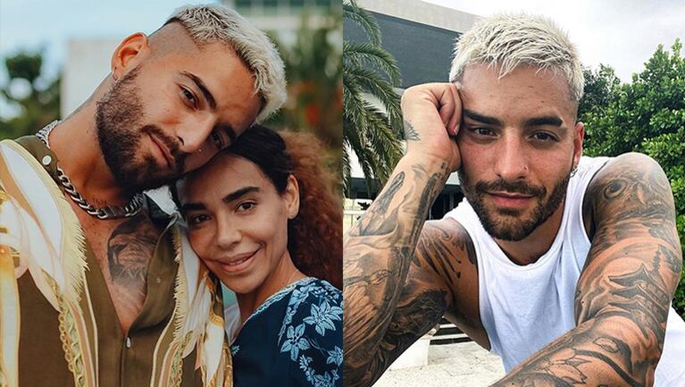 Maluma se tatuó a sí mismo y a su tía Yudy.