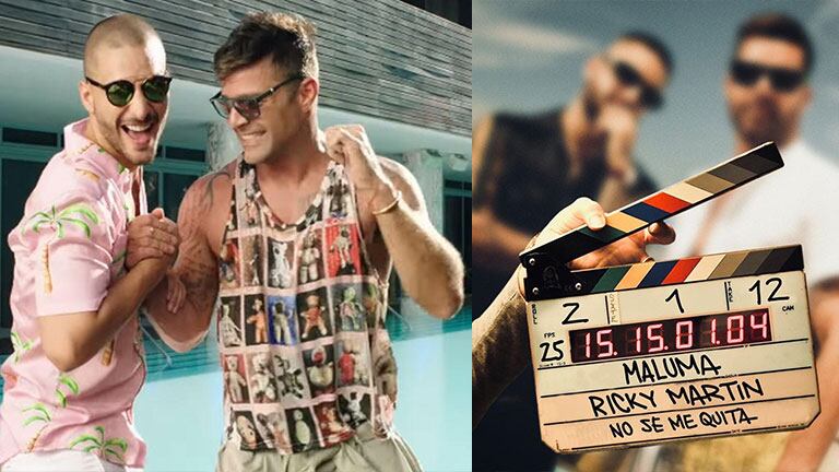 Maluma y Ricky mostraron un adelanto de No se me quita.