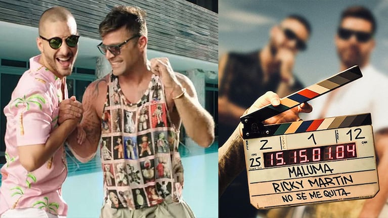 Maluma y Ricky mostraron un adelanto de No se me quita.