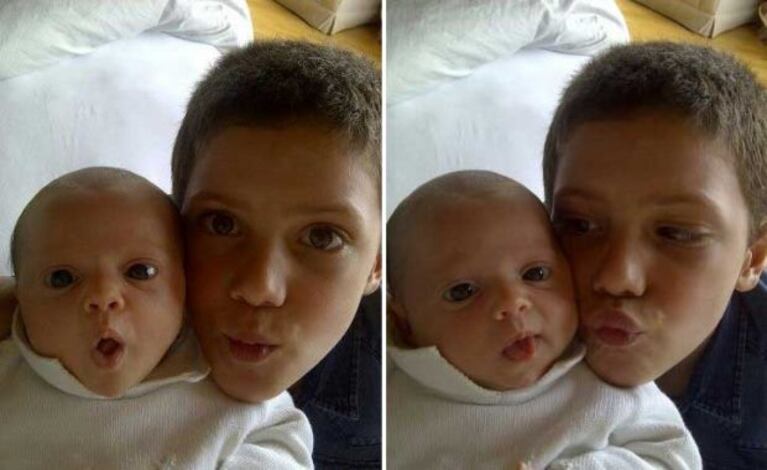 ¡Mamá babosa!: Pamela David mostró a sus hijos en Twitter. (Foto: @PamelaDav)