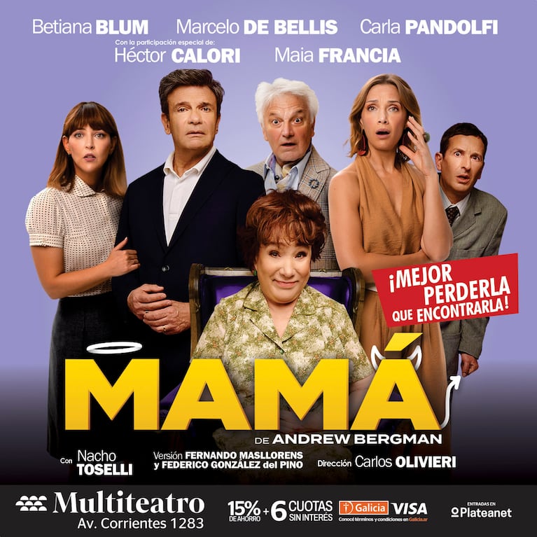 Mamá, la obra de teatro que protagoniza Betiana Blum. (Fotos: Prensa)