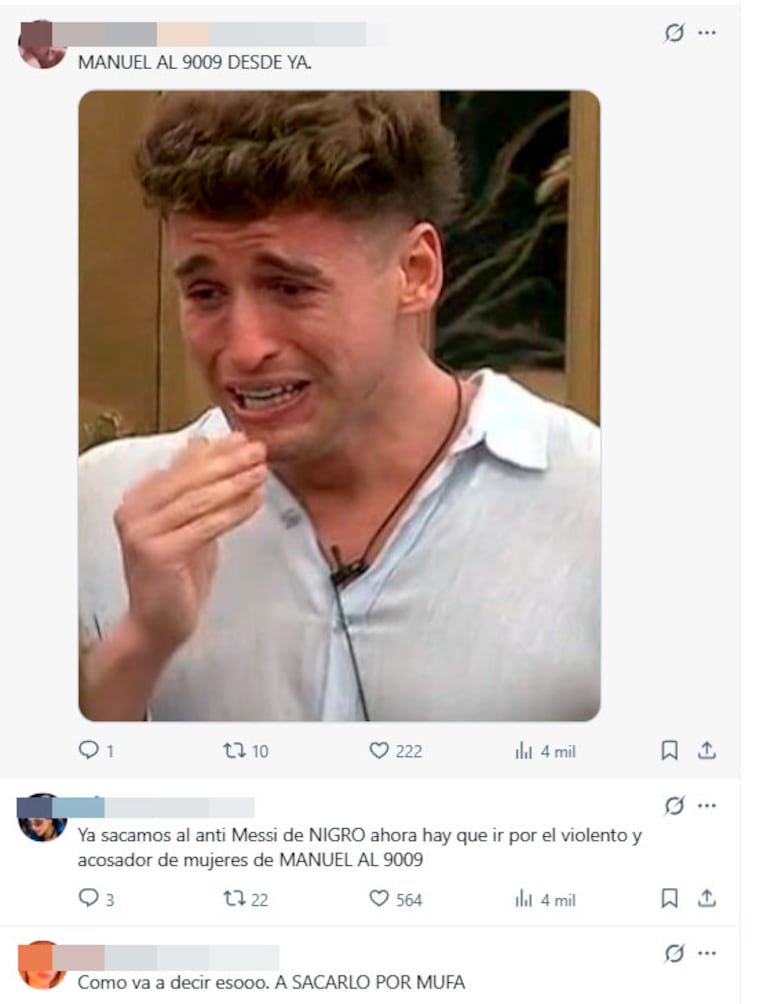 Manuel Ibero criticó a Lionel Messi y las redes sociales lo destrozaron (capturas de X y Telefe)