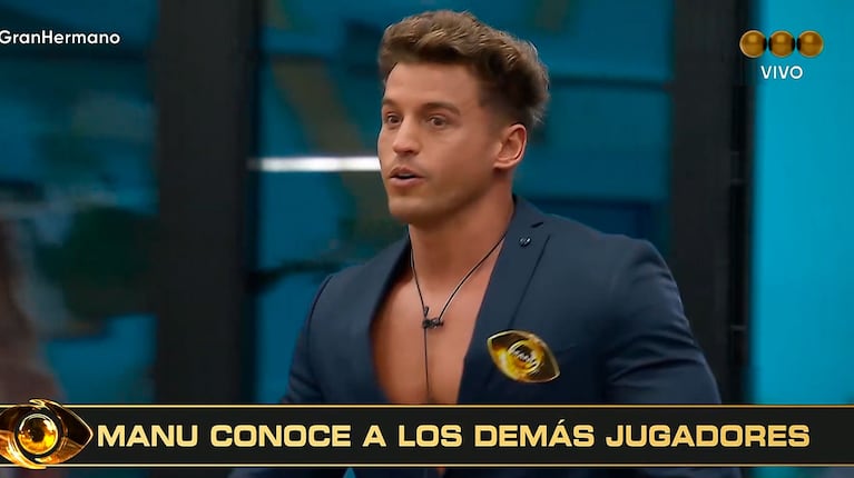 Manuel Ibero, ex de Zoe Bogach, ingresó a Gran Hermano Generación Dorada (captura de Telefe)