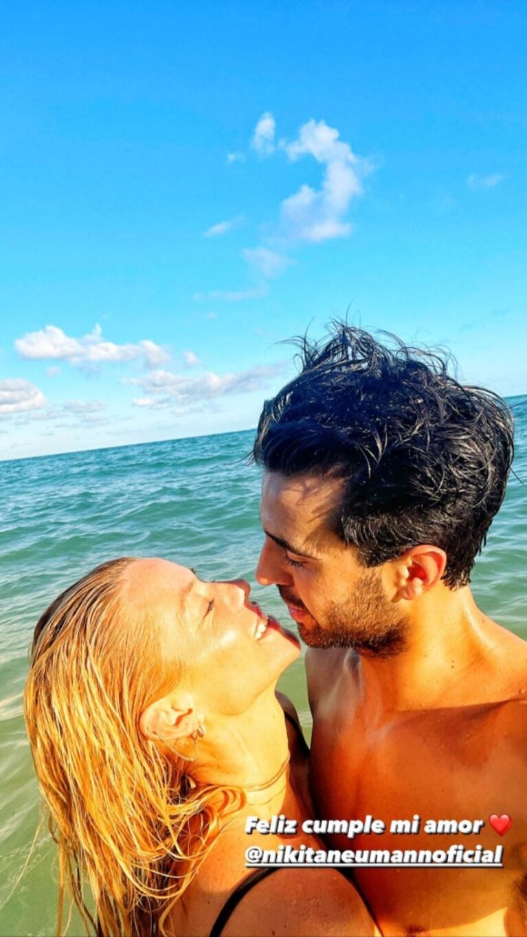 Manuel Urcera le dedicó un apasionado mensaje de cumpleaños a Nicole Neumann