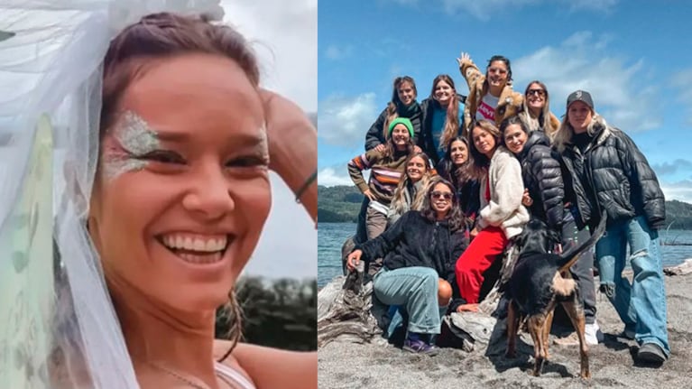 Manuela Viale viajó a la Patagonia para celebrar su despedida de soltera.