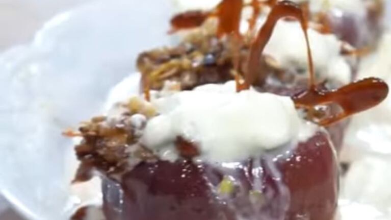 Manzanas rellenas y crema de limón: una receta fresca para el verano