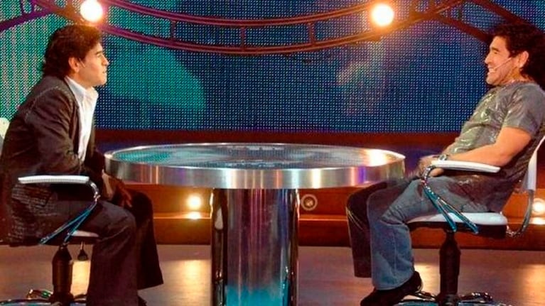 Maradona entrevistó a Maradona en La Noche del 10.