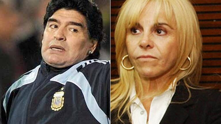 Maradona pidió en la Justicia anular la división de bienes con Claudia Villafañe (Foto: Web)