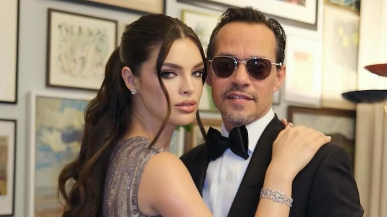Marc Anthony y Nadia Ferreira, su esposa de 27 años. Foto: Instagram @nadieferreira