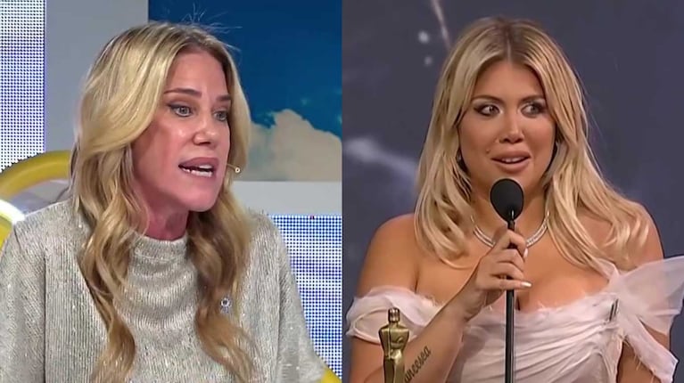 Marcela Baños y Wanda Nara (Fotos: capturas América TV y Telefe)