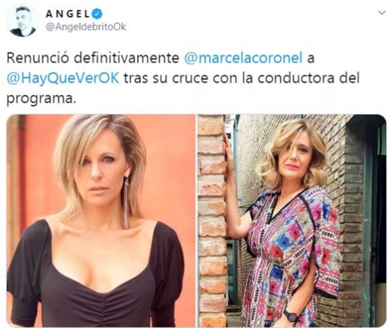 Marcela Coronel renunció a Hay que ver tras la fuerte discusión con Denise Dumas: "Es definitivo"