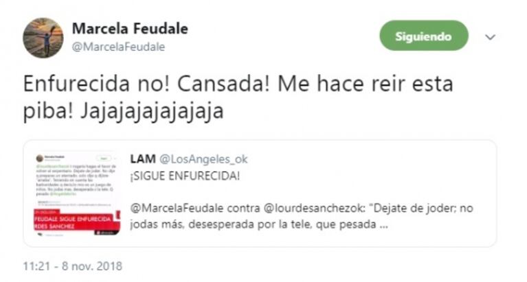 Marcela Feudale, durísima con Lourdes Sánchez: "Haceme el favor de volver al serpentario, desesperada por la tele"