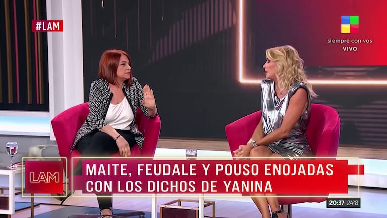 Marcela Feudale y Yanina Latorre en LAM.
