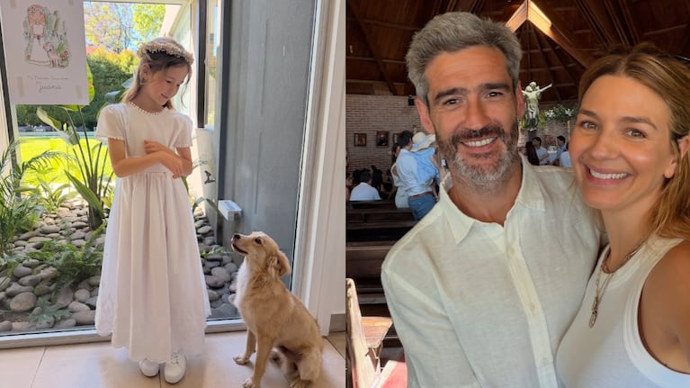 Marcela Kloosterboer celebró el bautismo y comunión de su hija en la misma iglesia y fecha de su casamiento. CRÉDITO: Instagram