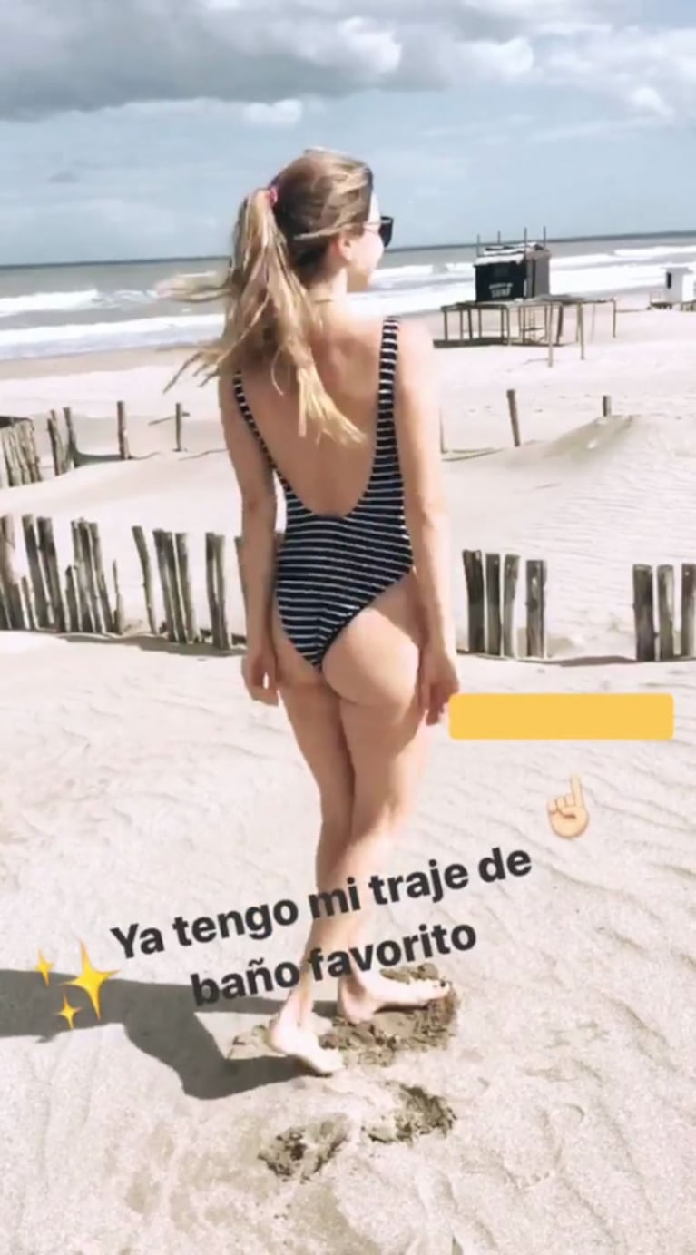 Marcela Kloosterboer deslumbró en la playa con una malla enteriza: "Ya tengo mi traje de baño favorito"