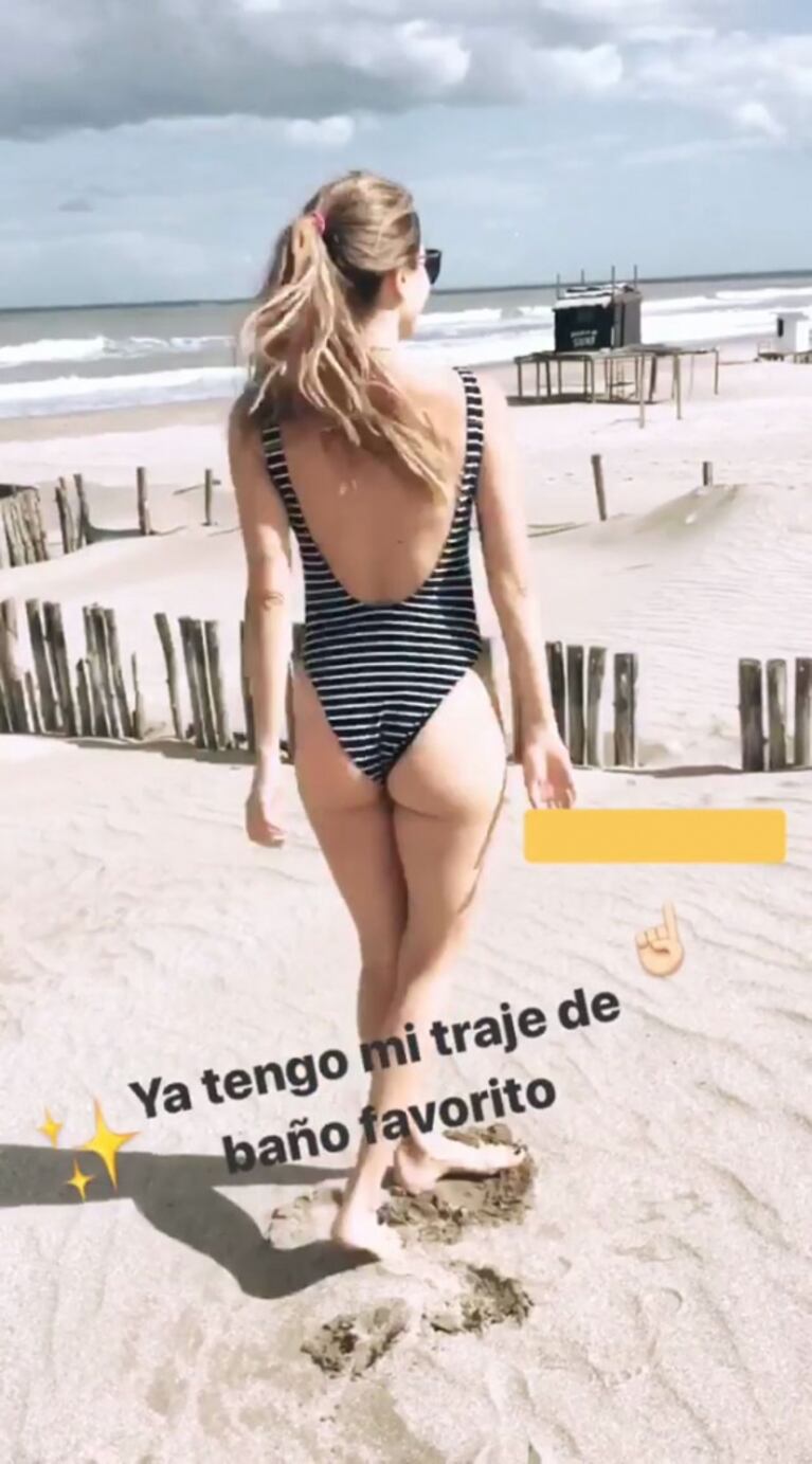 Marcela Kloosterboer deslumbró en la playa con una malla enteriza: "Ya tengo mi traje de baño favorito"