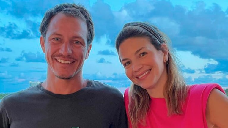 Marcela Kloosterboer viajó a Miami y visitó a su hermano.